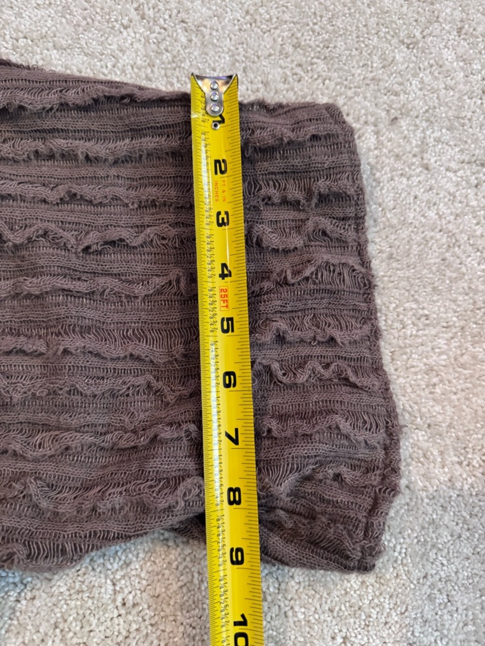 Amaryllis Taupe Cable-Knit Open Cardigan - Picture 9 of 9